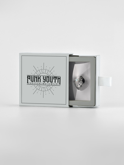 PUNKYOUTH Spider Web Ear Weight 13mm