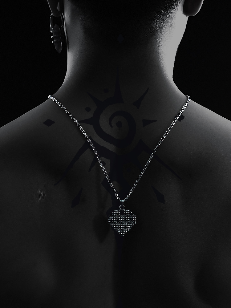 PUNKYOUTH Magnetic Heart Pendent Necklace