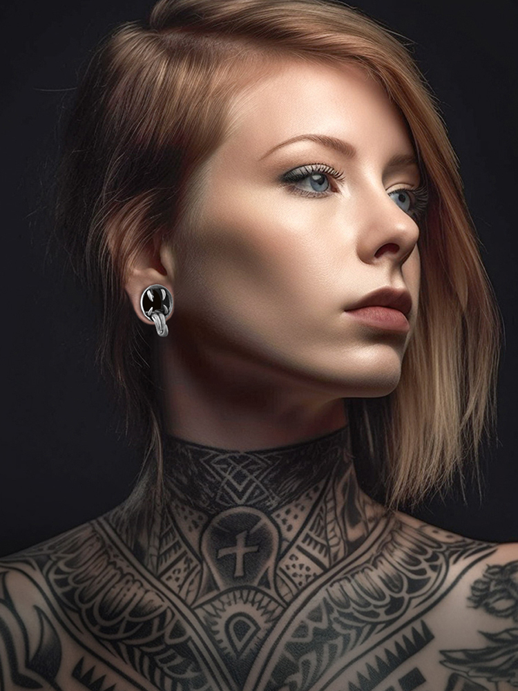 PUNKYOUTH Monster Tongue Ear Tunnels 8-25mm