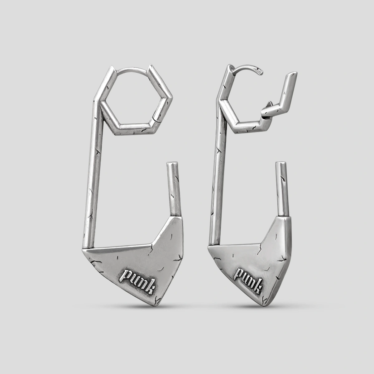 PUNK PAPERCLIP EARRINGS