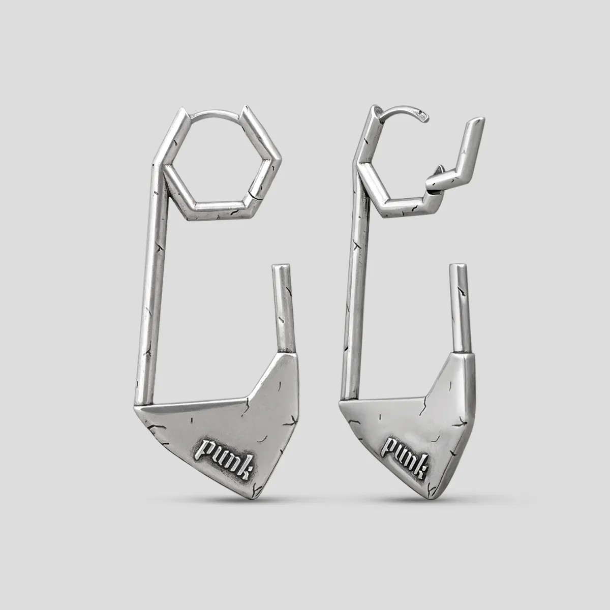 PUNK PAPERCLIP EARRINGS