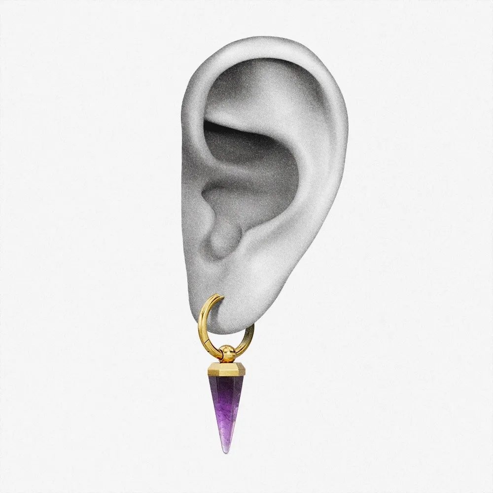 CRYSTAL PRISMATIC EARRINGS
