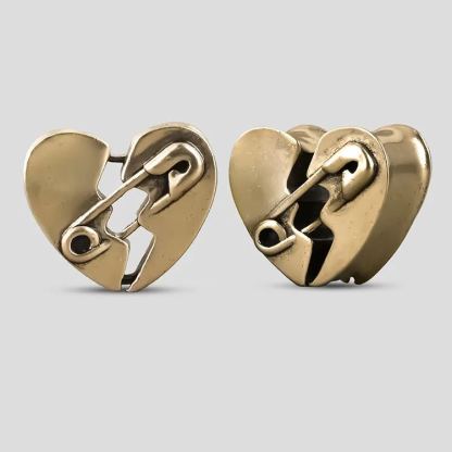 PUNKYOUTH Split Heart Ear Tunnels 8-25mm