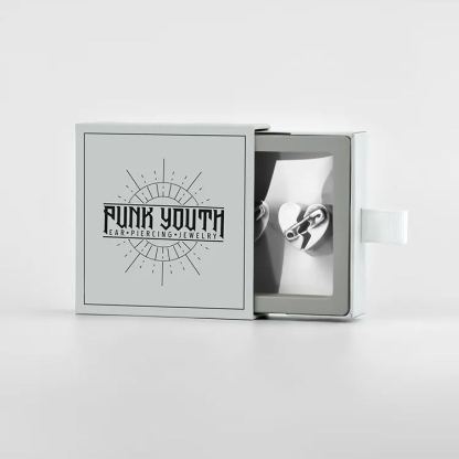 PUNKYOUTH Split Heart Ear Tunnels 8-25mm