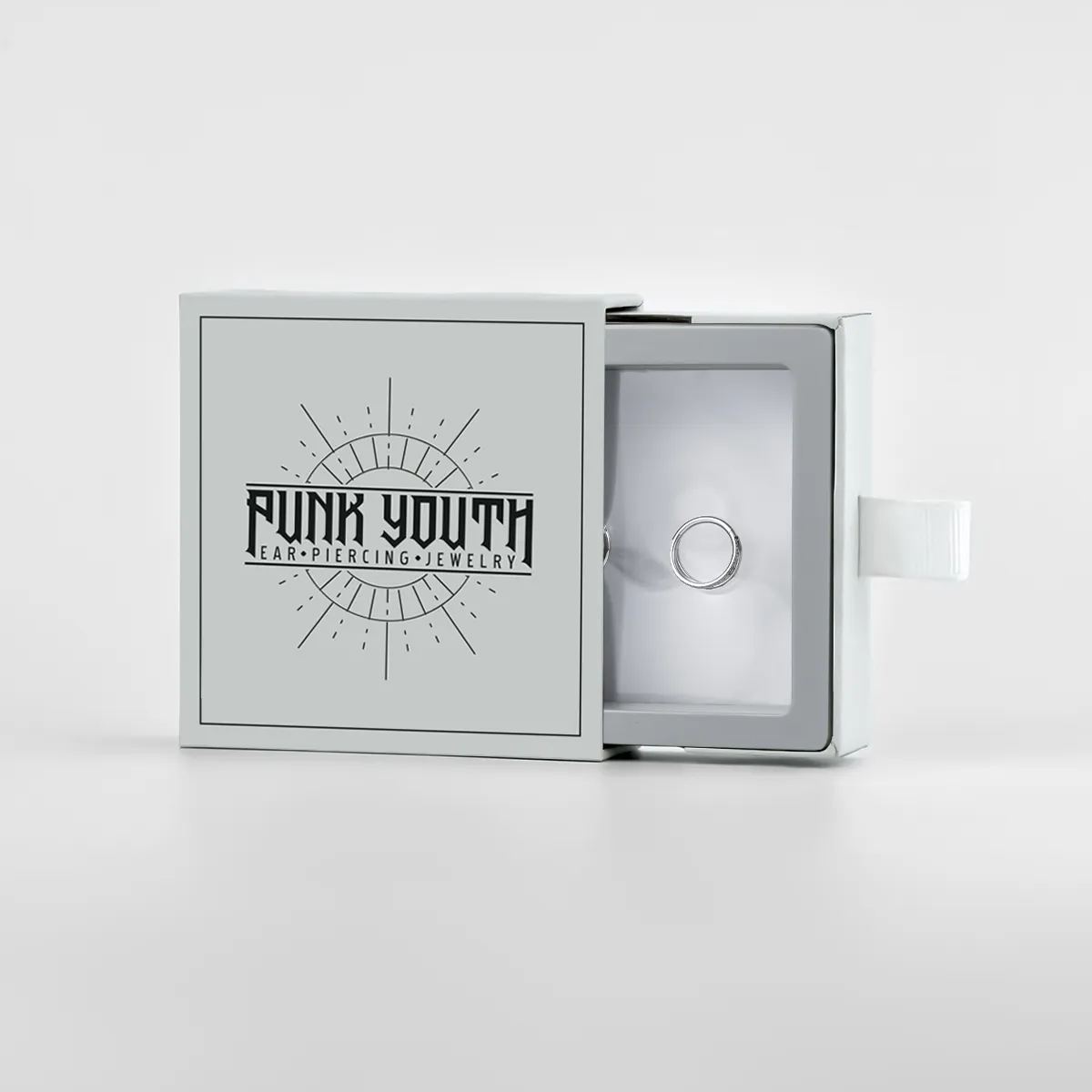 PUNKYOUTH Double Lined Diamond Nose Ring