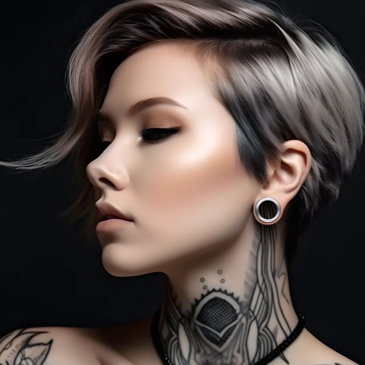 PUNKYOUTH Simple Silver Ear Tunnels 8-25mm