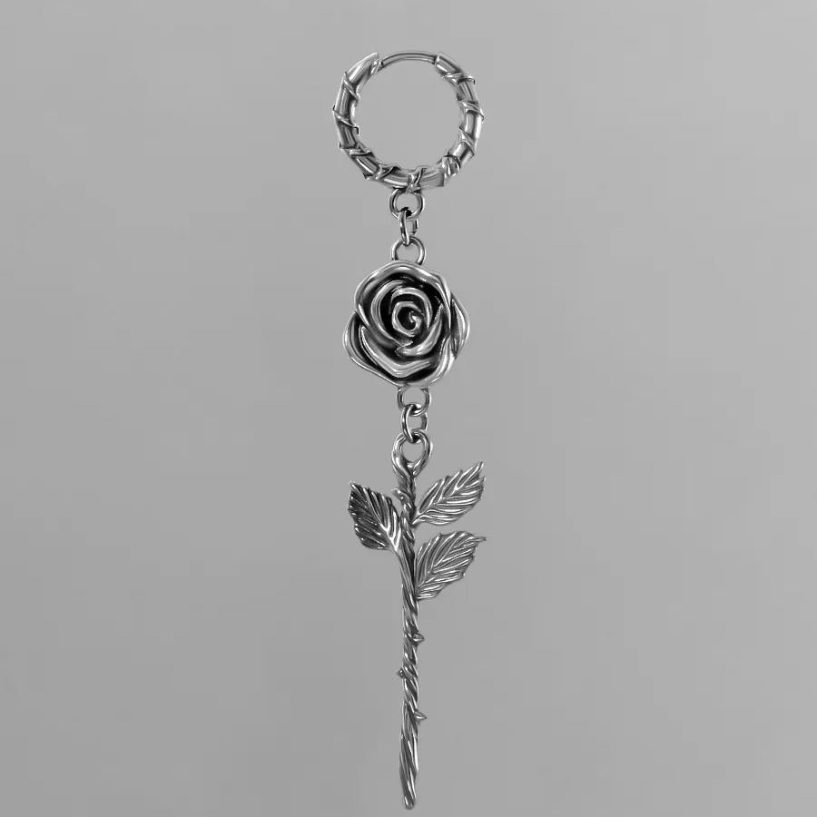 Great Rosé torcises - Silver retailer watermark earrings