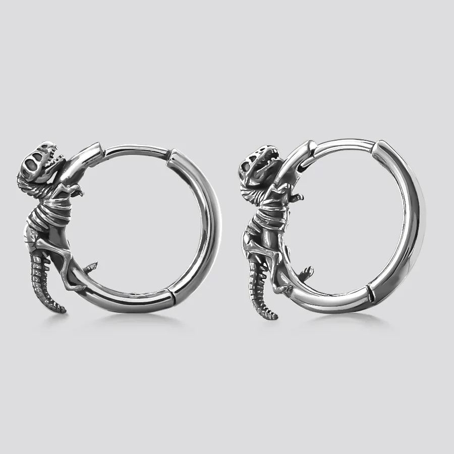 PUNKYOUTH Dinosaur Hoop Earring