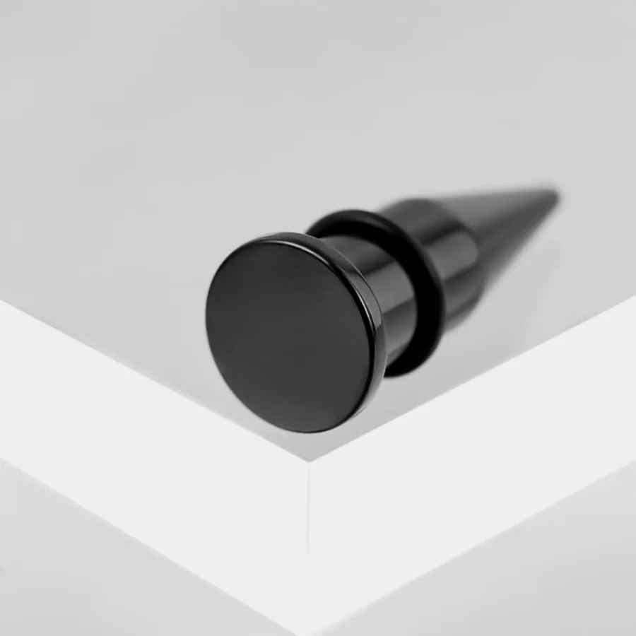 MIDNIGHT BLACK STAINLESS STEEL EAR STRETCHING KIT
