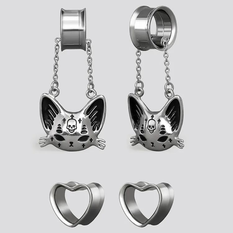 MYSTIC CAT SKULL DANGLES
