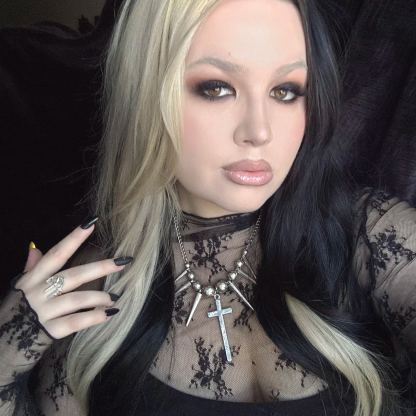 REBEL SPIKED CROSS NECKLACES