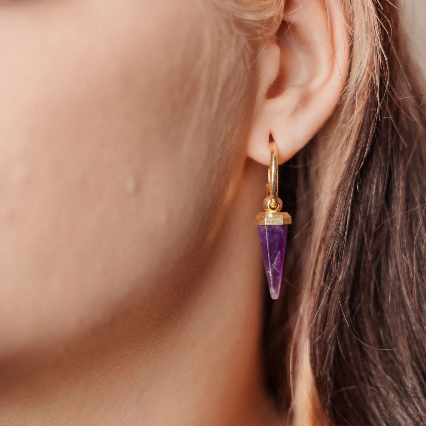CRYSTAL PRISMATIC EARRINGS