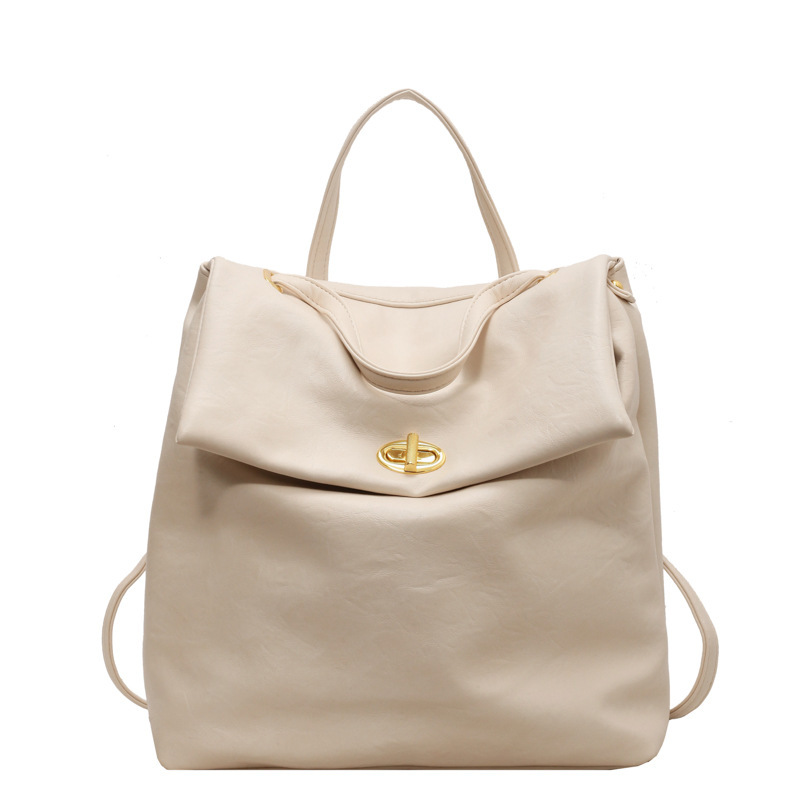 Vintage nagy kapacitású szarvasbőr hátizsák