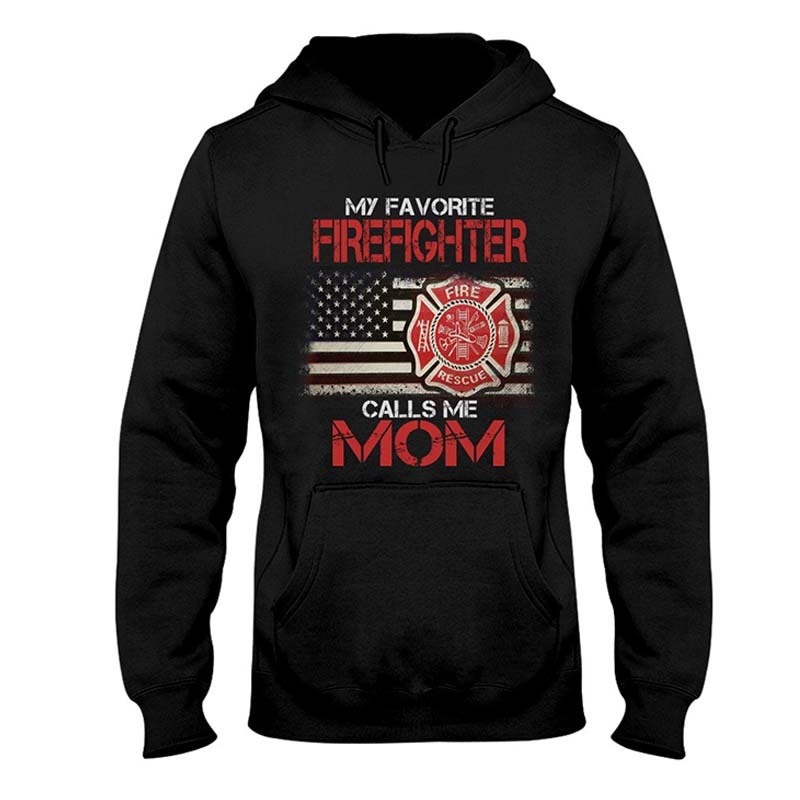 My Favorite Firefighter Calls Me Mom Long Sleeve Tee