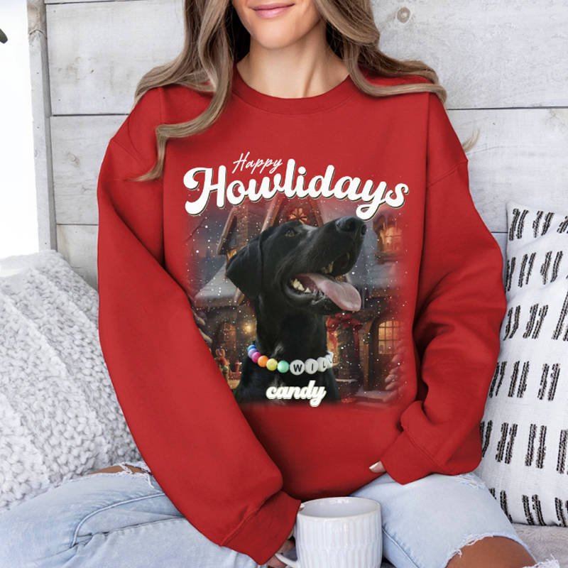 Custom Vintage Christmas Pet Sweatshirt