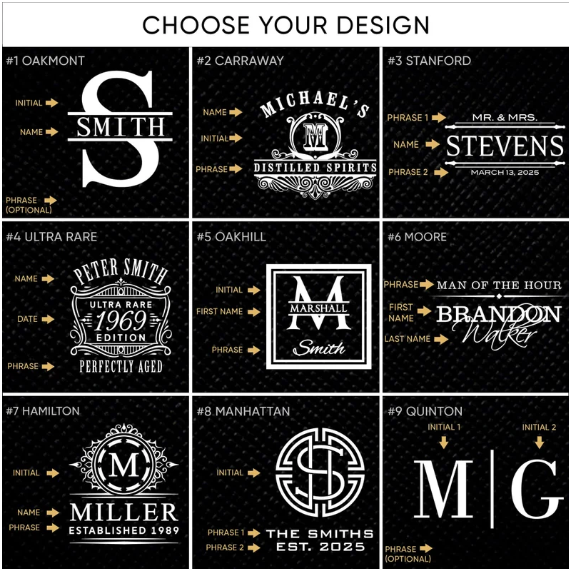 Ellington Custom Cigar Ashtray Wood - Personalized Ash Tray, Customized Ash Tray, Wooden Ash Tray