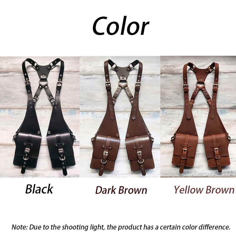 Rustic Leather Holster Bag Leather Shoulder Bag Leather Chest Bag