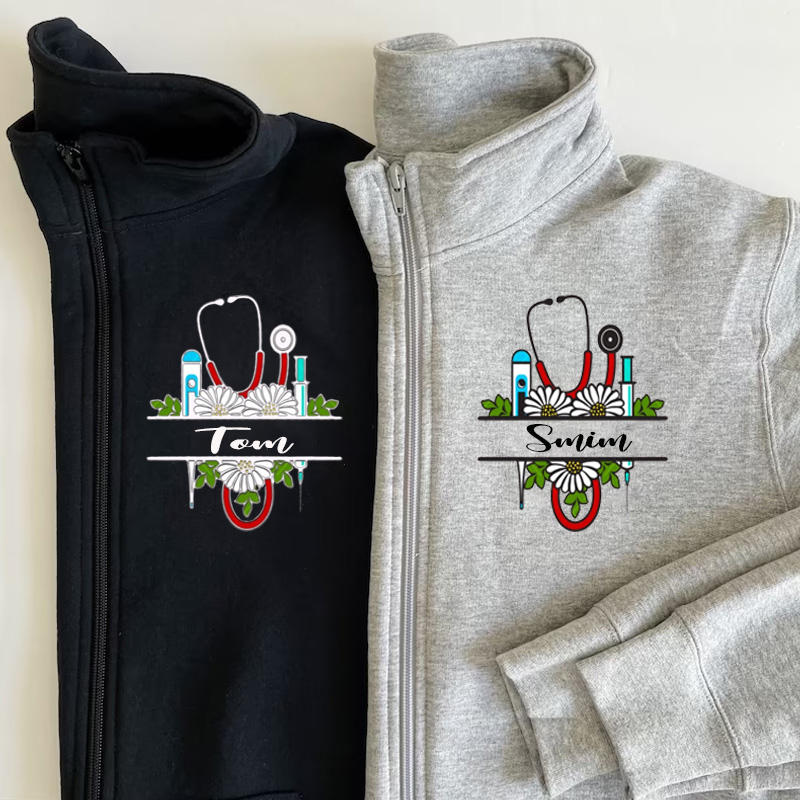 Doctor name frame Pullover Sweatshirt