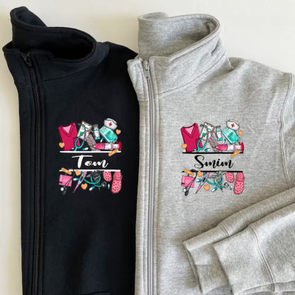 Custom Name Nurse Pullover Sweatshirt