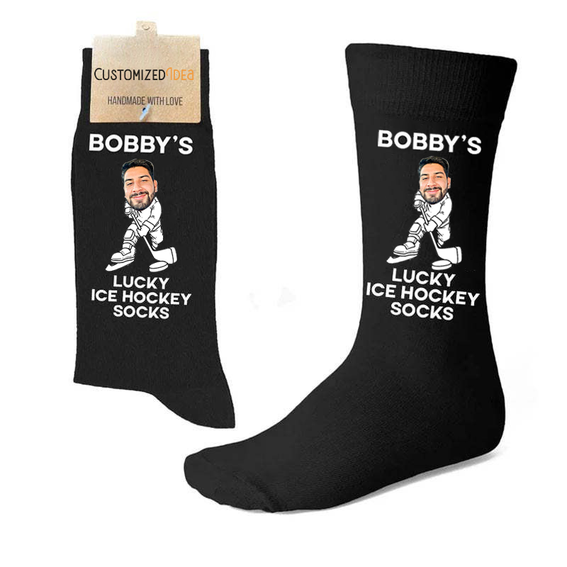 Personalised Sport Socks Ice Hockey Gift Hockey Team Gifts