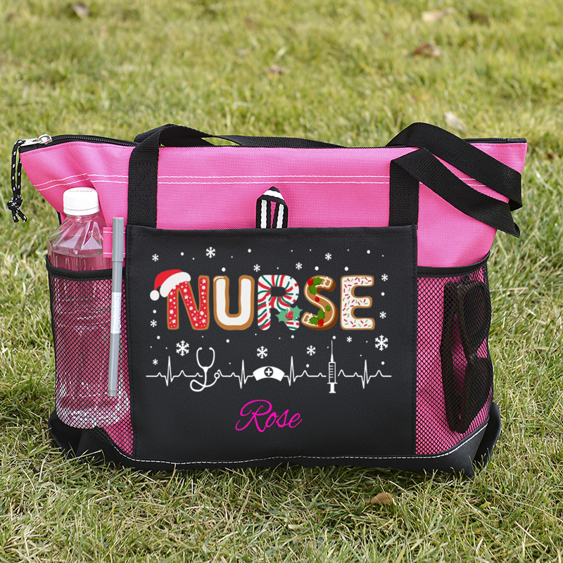 Nurse Christmas Custom Tote Bag