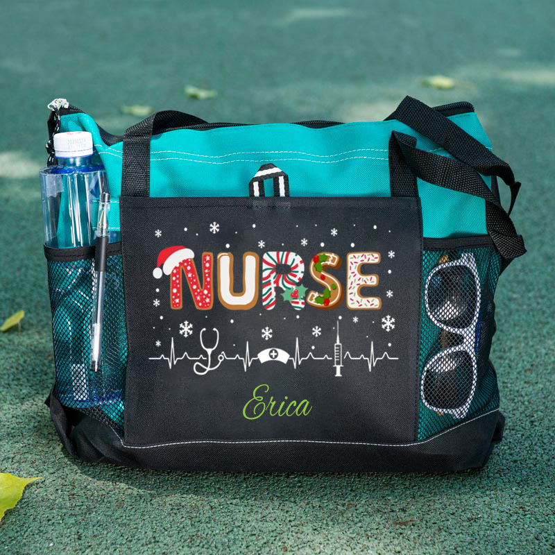 Nurse Christmas Custom Tote Bag