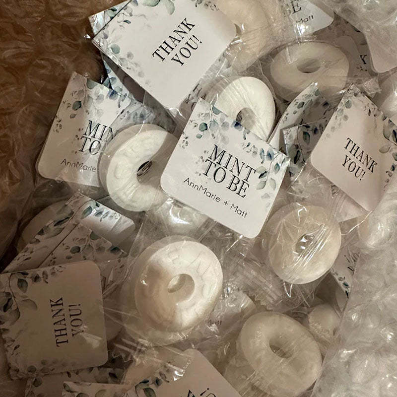 Mint to Be Wedding Favors Wedding Floral Favor Personalized Wedding Favor Mints