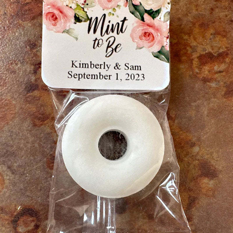 Mint to Be Wedding Favors Wedding Floral Favor Personalized Wedding Favor Mints