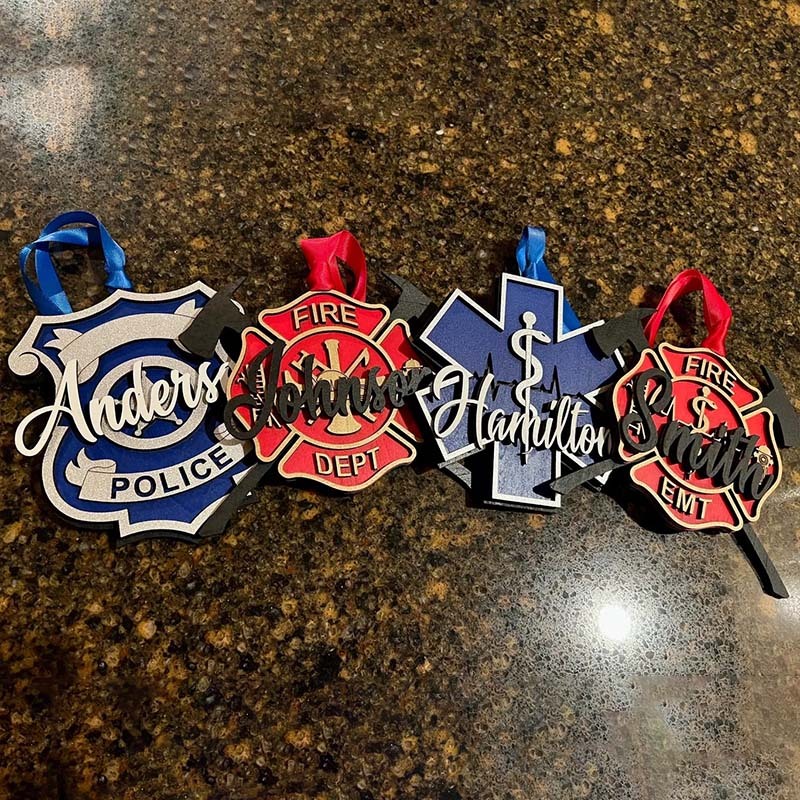 Police/Firefighter/EMT Ornament Christmas Tree Ornament