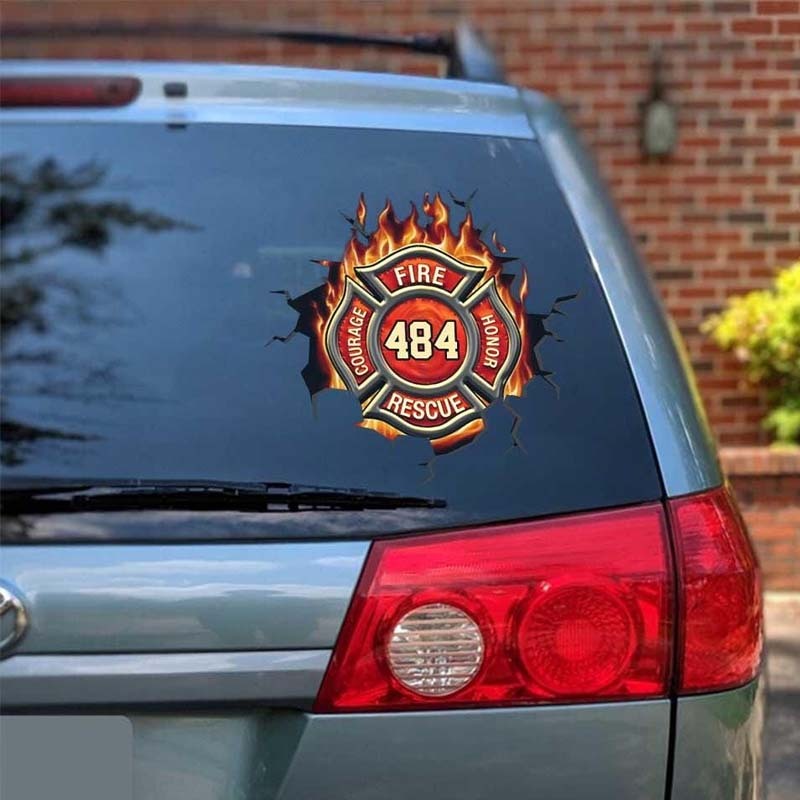 Custom Decal Firefighter Theme – Personalize Your Own Sticker