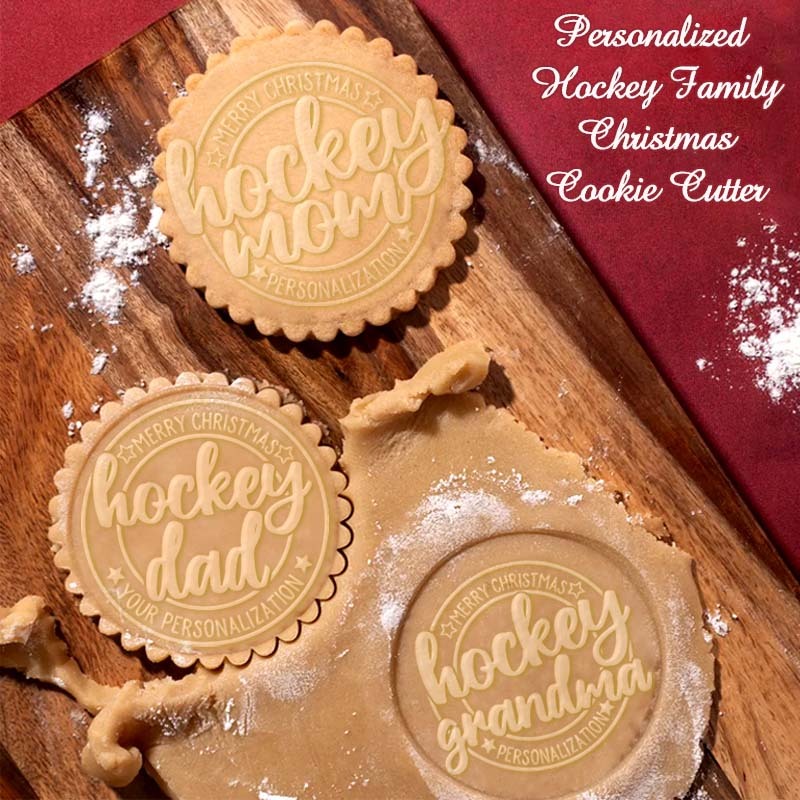 Personalized Christmas Hockey Sport Cookie Cutter-Gift For Hockey Lover