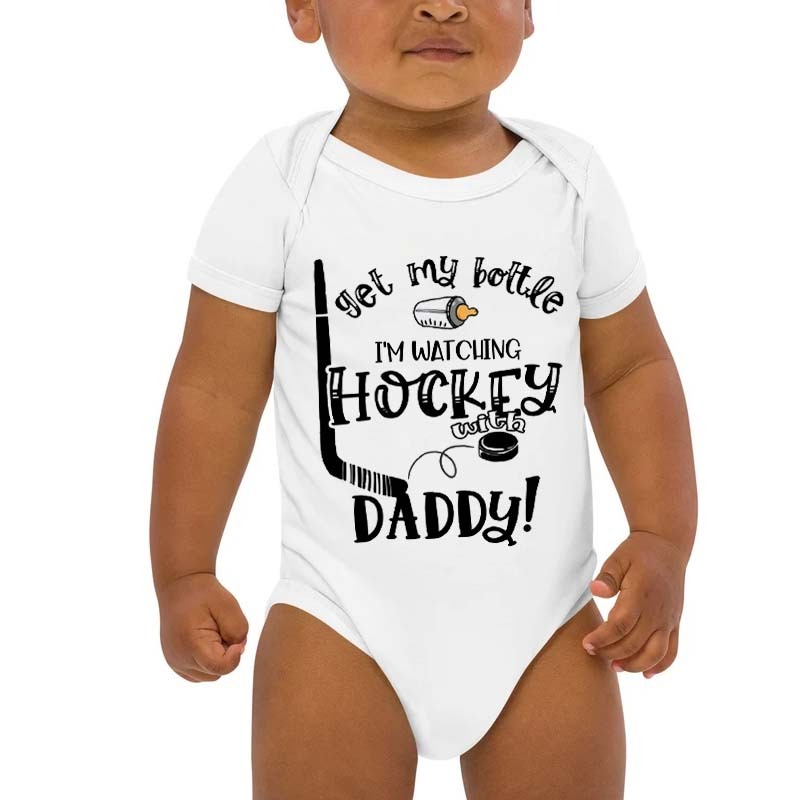 Custom Little Hockey Fan Oneise Daddy's Future Hockey Buddy Oneise