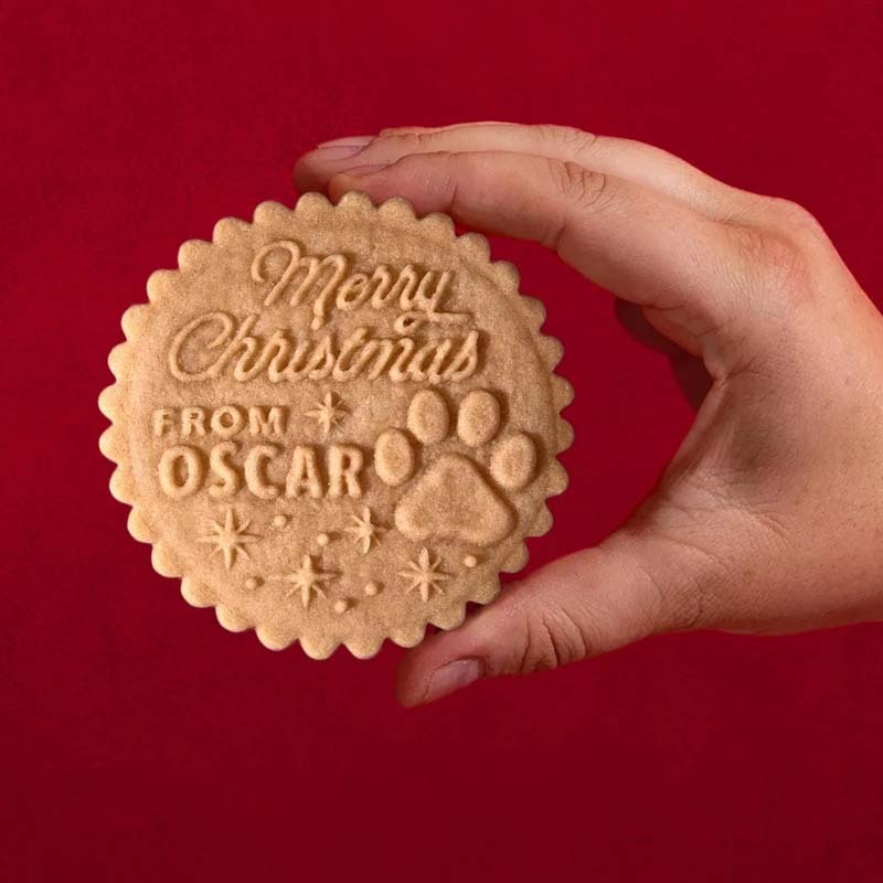Custom Cookie Stamp - Holiday Baking Stamp Acrylic Cookie Press