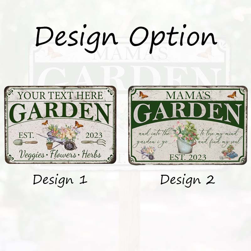 Personalized Garden Sign Garden Lover Gift Veggie Garden Flower Garden