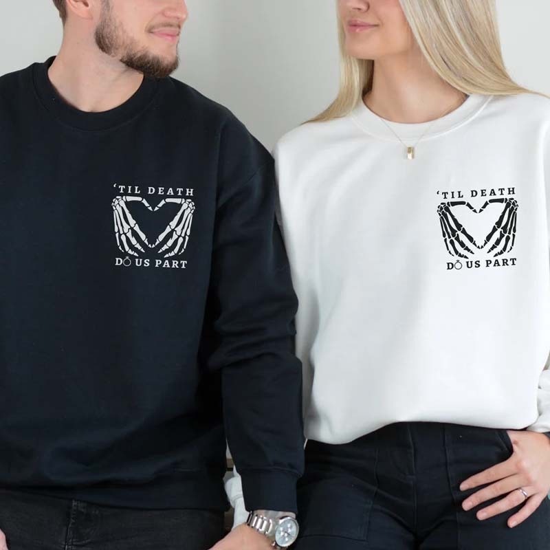 Roman Numeral Unisex Hoodie Personalized Matching Sweatshirt for Valentine Day Hoodie