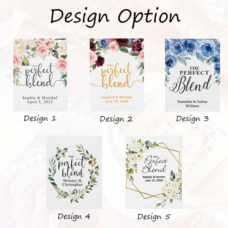 Custom Wedding Favor Tea Perfect Blend Wedding Favors
