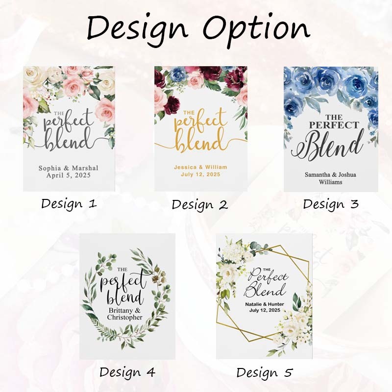 Custom Wedding Favor Tea Perfect Blend Wedding Favors