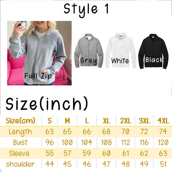 Embroidered Nurse ECG Pullover Sweatshirt Jacket