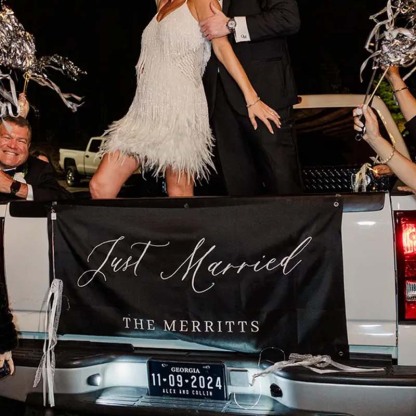 Custom Wedding Car License Plate - Wedding Date Sign- Romantic Plate