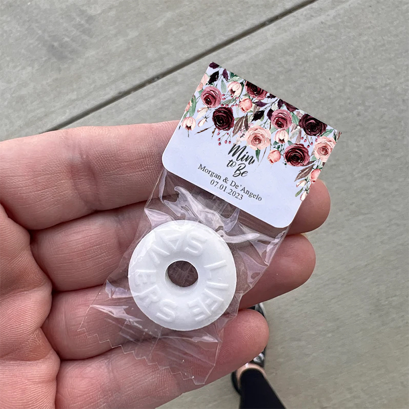 Mint to Be Wedding Favors Personalized Wedding Favor Mints Wedding Floral Favor