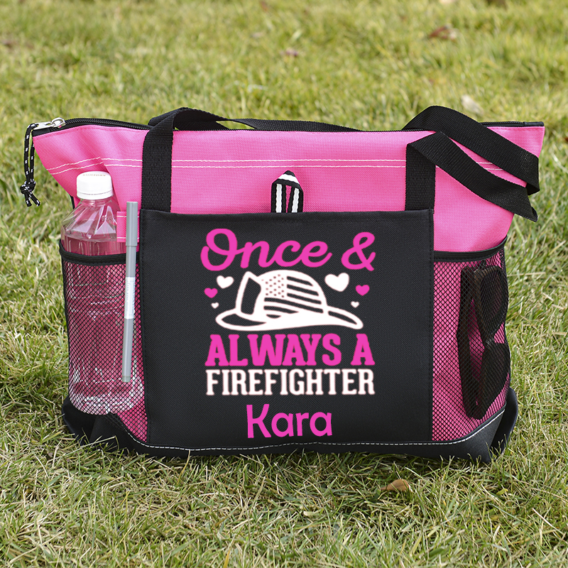 Always A Firefighter Custom Tote Bag