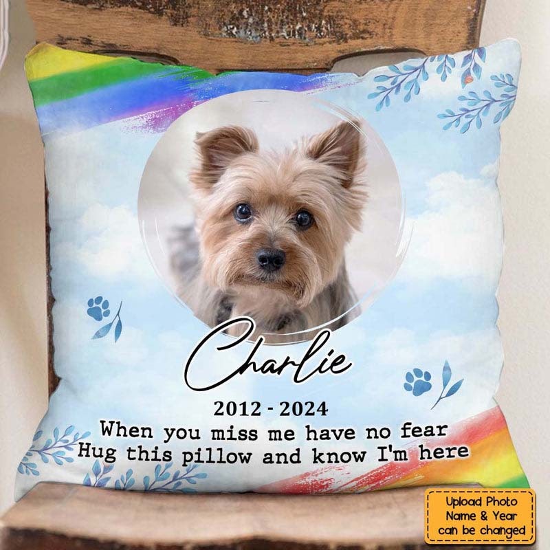 Personalized Memorial Custom Photo My Love For You Is Always Near Pillow