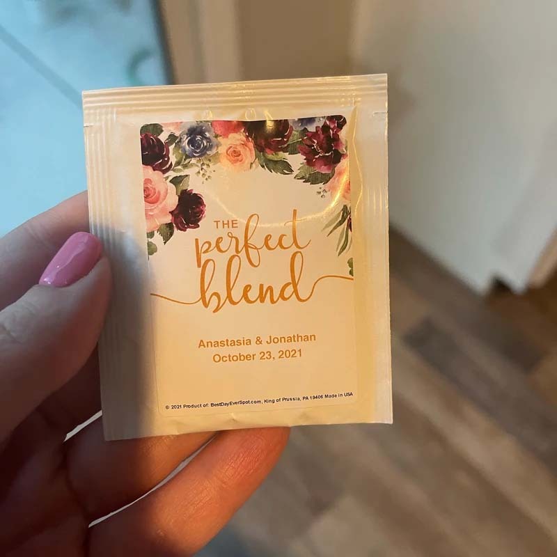 Custom Wedding Favor Tea Perfect Blend Wedding Favors