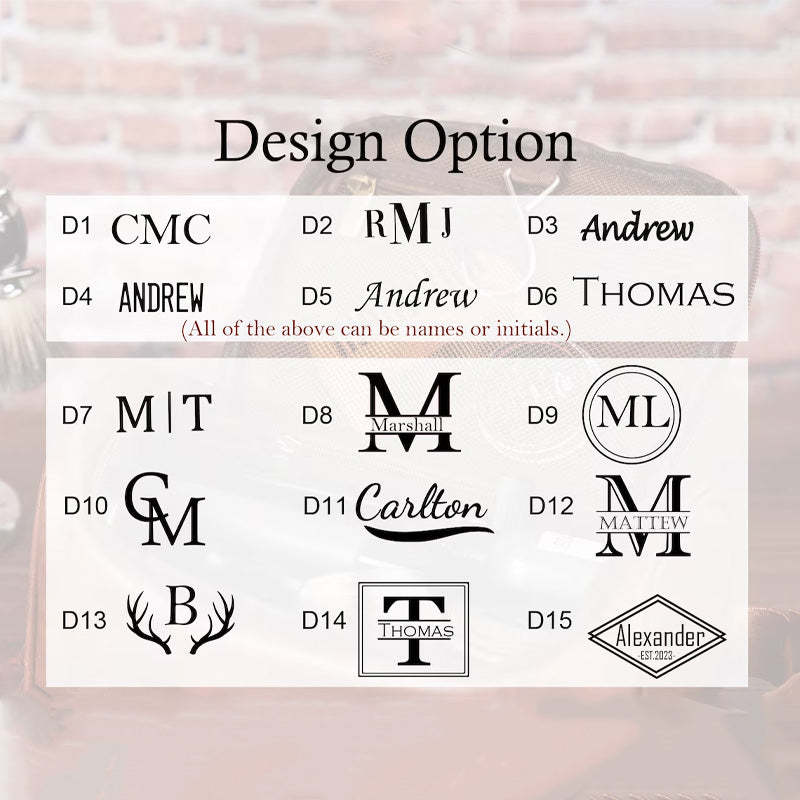 Personalized Toiletry Bag Groomsman Gift for Him Gift for Dad
