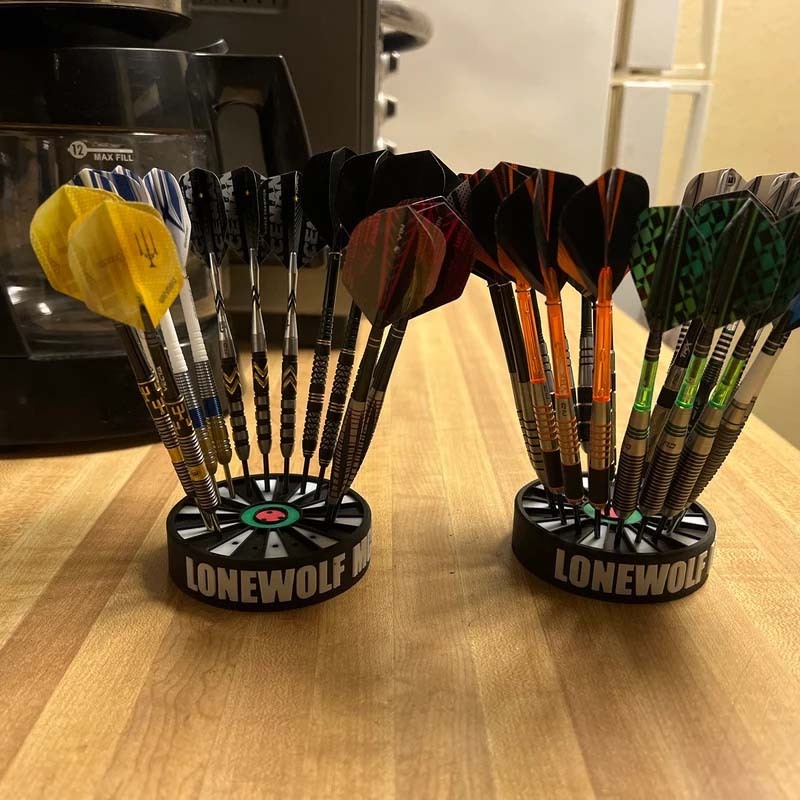Dartboard Inspired Darts Holder Dart stand with optional name print