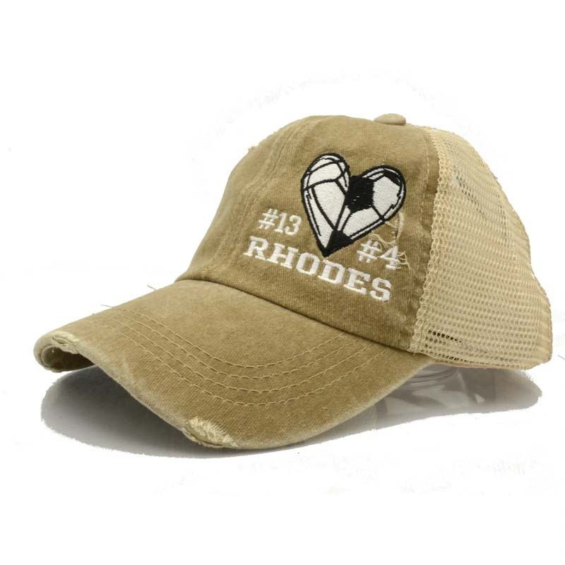 Baseball heart with Custom Number OR any Sports Criss Cross High Ponytail Messy Bun Cap Baseball Mom soccer mom Golf heart Gift Game Day