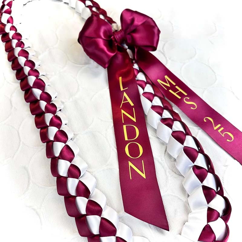 2025 Personalized Graduation ribbon lei gift with bow for Promotion/Senior Graduate
