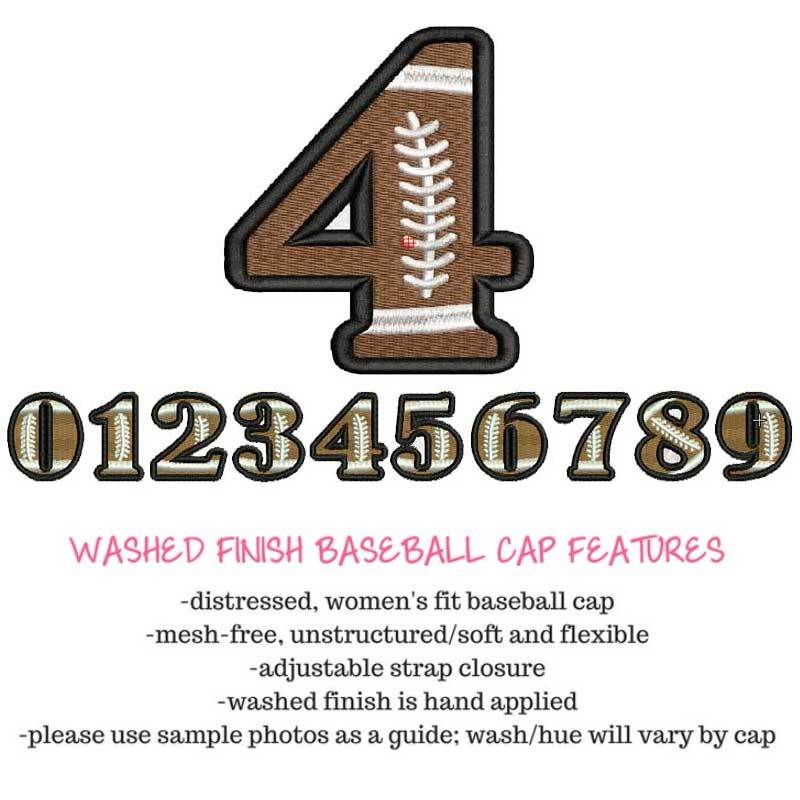 Personalized  Football Number Hat / Cap, Football Team Cap, Football Mom Gift