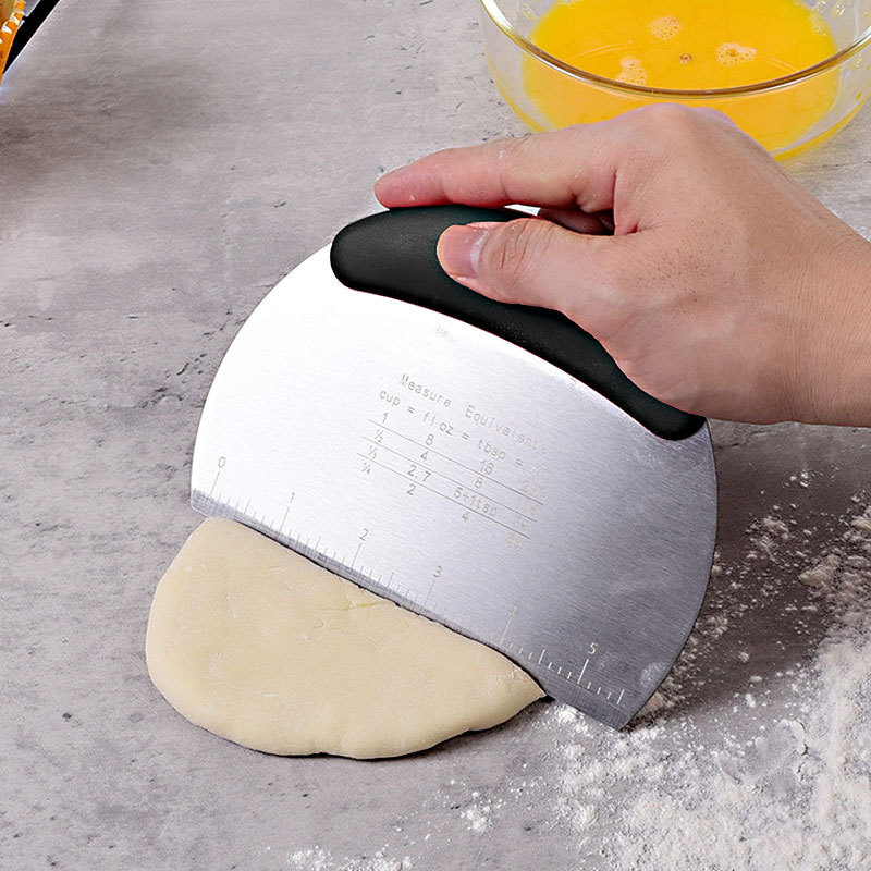Personalized Pastry Bench Scraper, Laser Engraved Dough Cutter