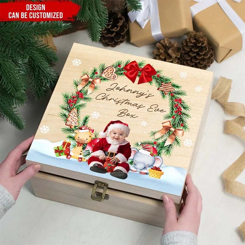 Photo Baby Christmas Eve Box - Personalized Christmas Eve Box